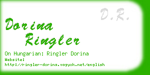 dorina ringler business card